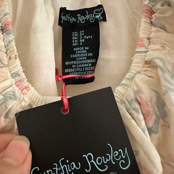 Cynthia Rowley Toddler Girl Spring Floral Cotton Dress size 3T NWT - Picture 2 of 5